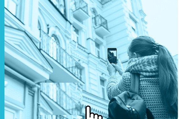 Couple discussing a property with an agent