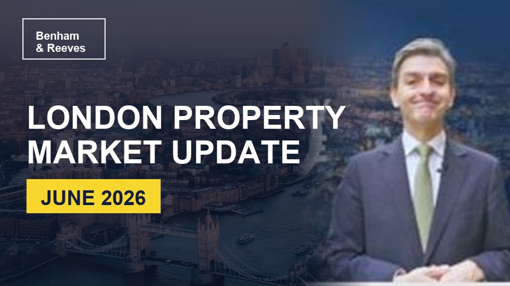 Presenter delivering the June London property market update