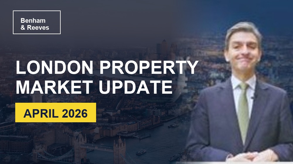 Presenter delivering the April London property market update